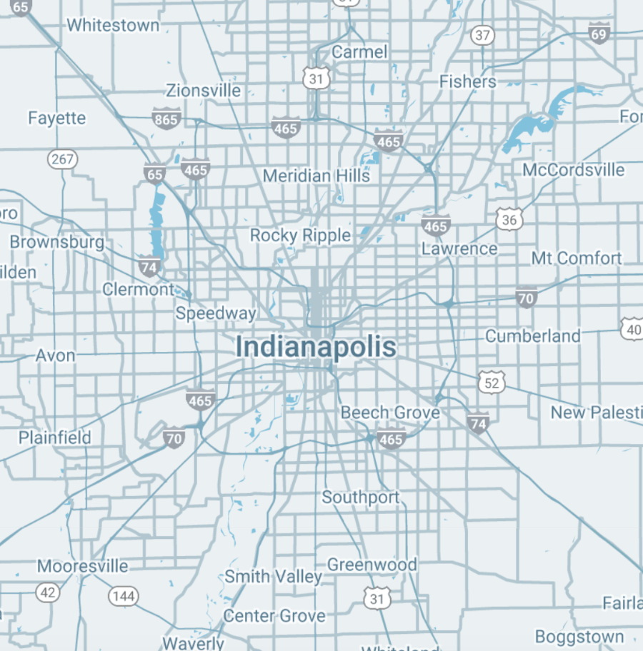 Map of Indianapolis