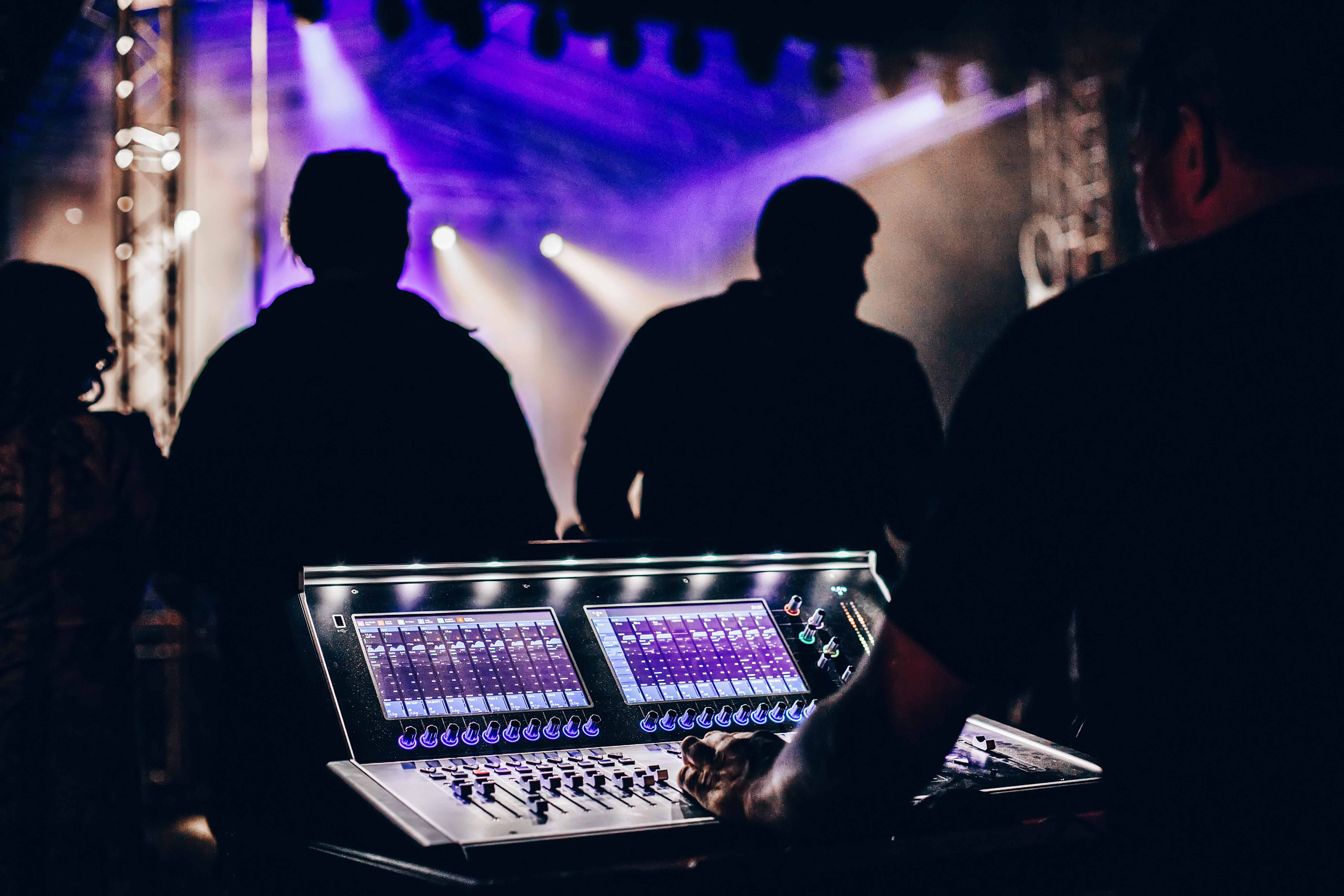 The AVN crew at a concert