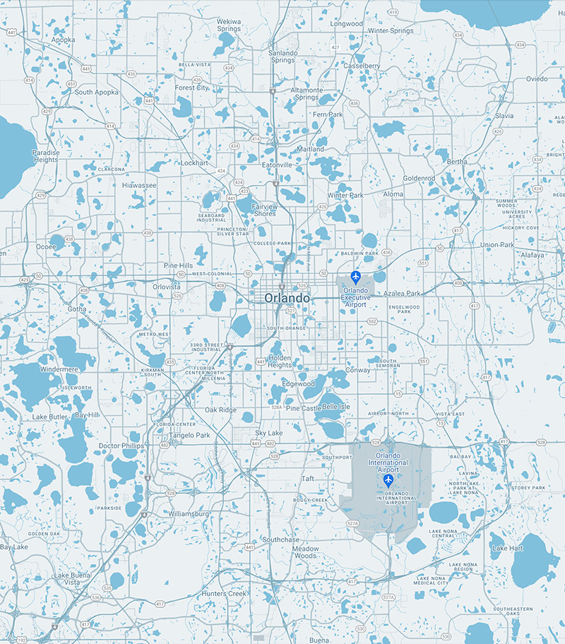 Orlando map.