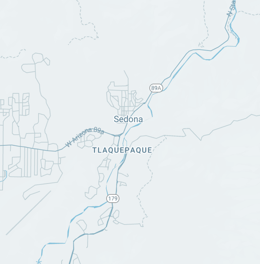 Map of Sedona AZ