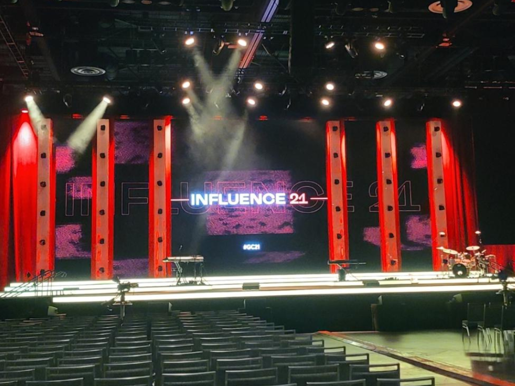 Stage for Influence 21 event