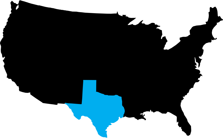 Representation of Dallas State in Blue Color